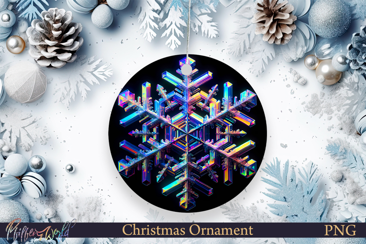 Christmas Ornament | Snowflake | Colorful Winter