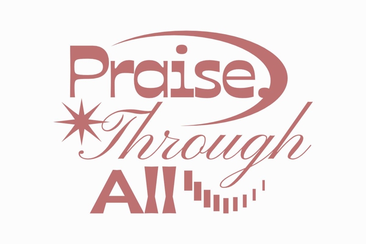 Praise Christian Quote T-shirt Design