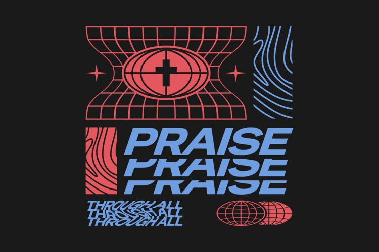 Praise Christian Streetwear T-shirt Design