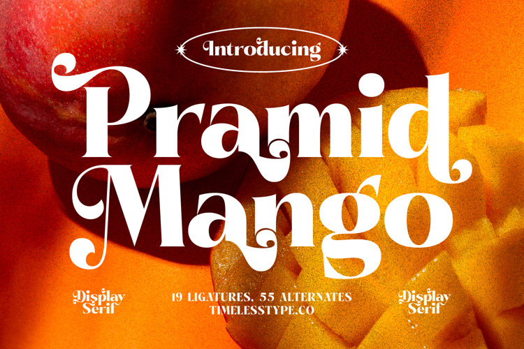 Pramid Mango - Display Serif Font