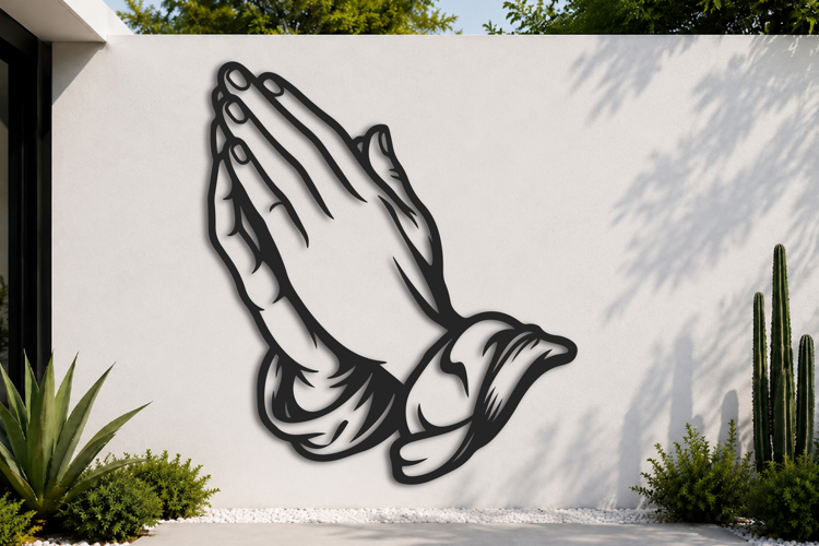 Praying Hands Silhouette Image 19