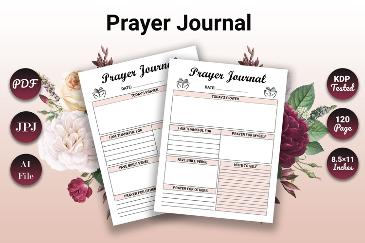Christian Prayer Journal Daily Scripture, Reflection