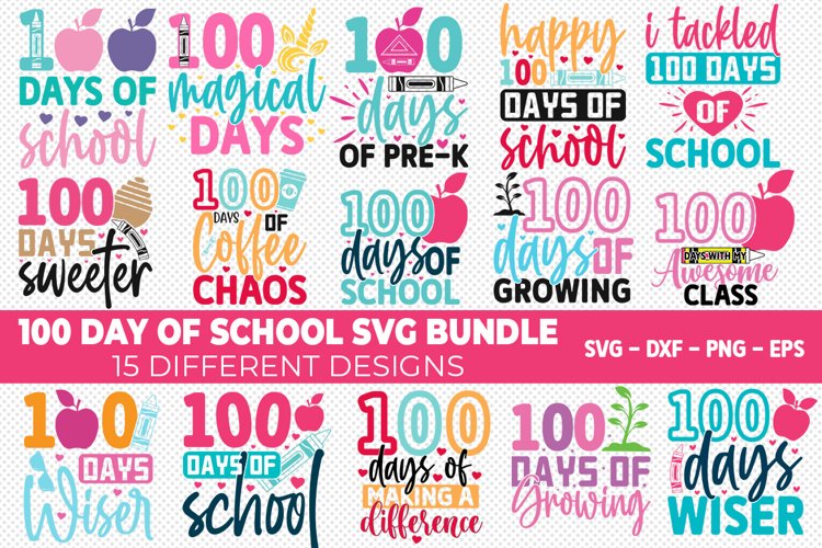 100 Days SVGs Image 4