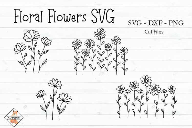 Floral Flowers SVG