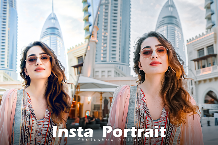 Insta Portrait Action