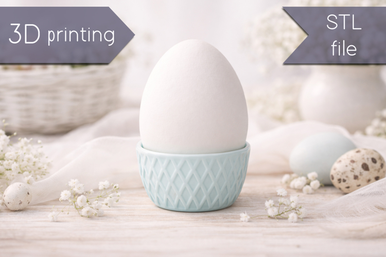 Easter Egg Holder STL File, 3D Easter Decoration