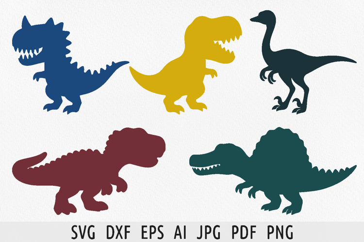 Predator dinosaurs silhouette Wild dinosaurs svg dino svg