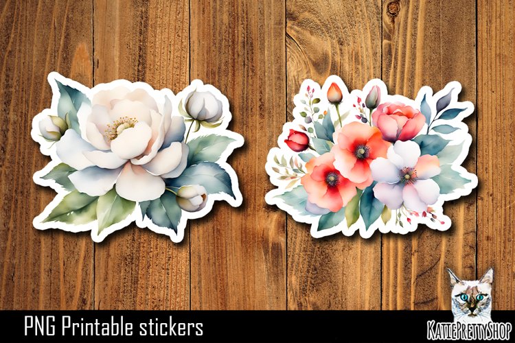 Flower Sticker Png Image 8