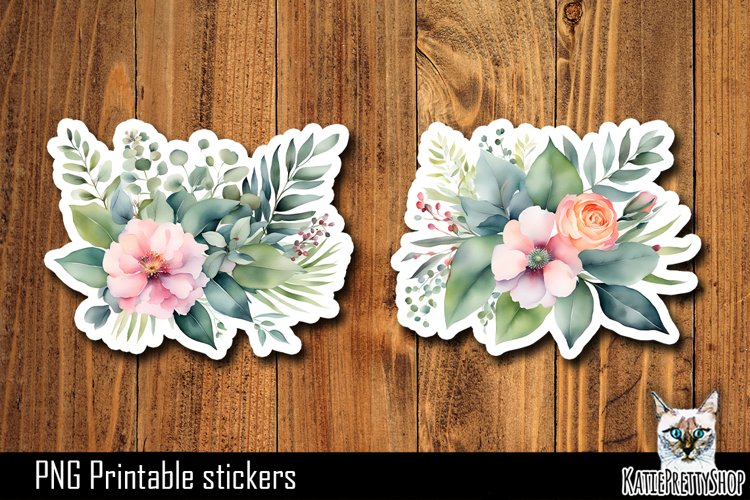 Flower Sticker Png Image 6