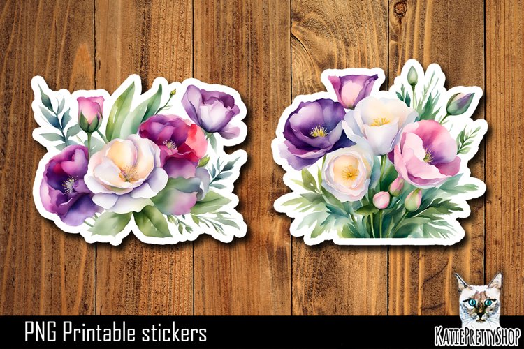 Flower Sticker Png Image 3
