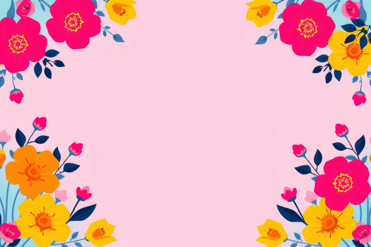Flowers Border Clipart Image 3
