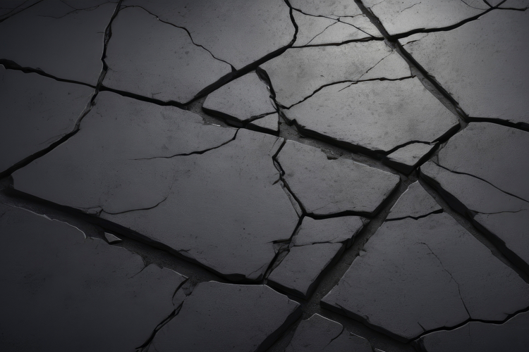 Dark Cracked Concrete Texture Background example image 1