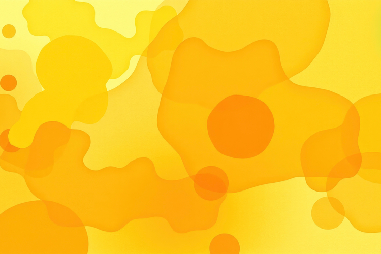 Warm Yellow Orange Blobs Background