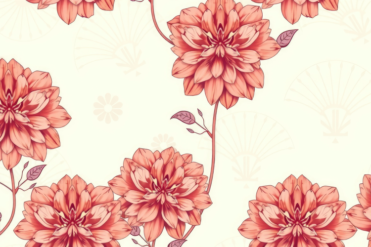 Apricot Dahlia Flower Bloom Background