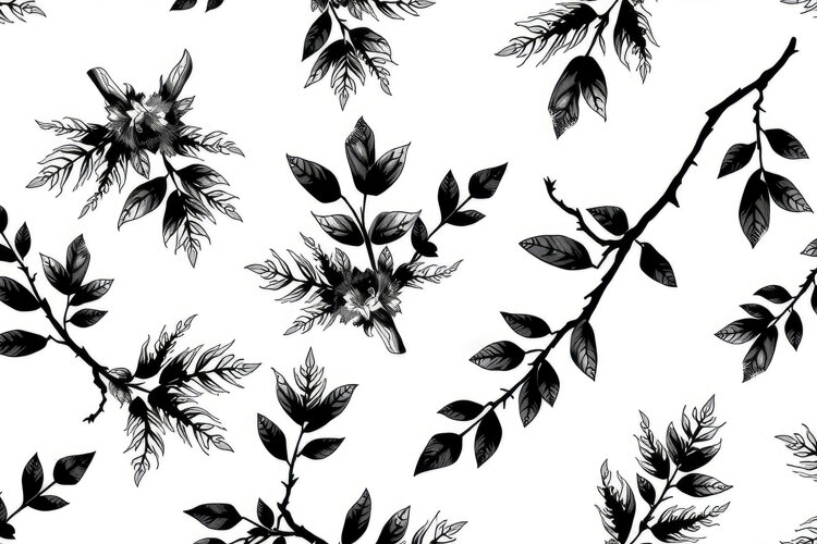 Minimalist Botanical Sketch Background example image 1