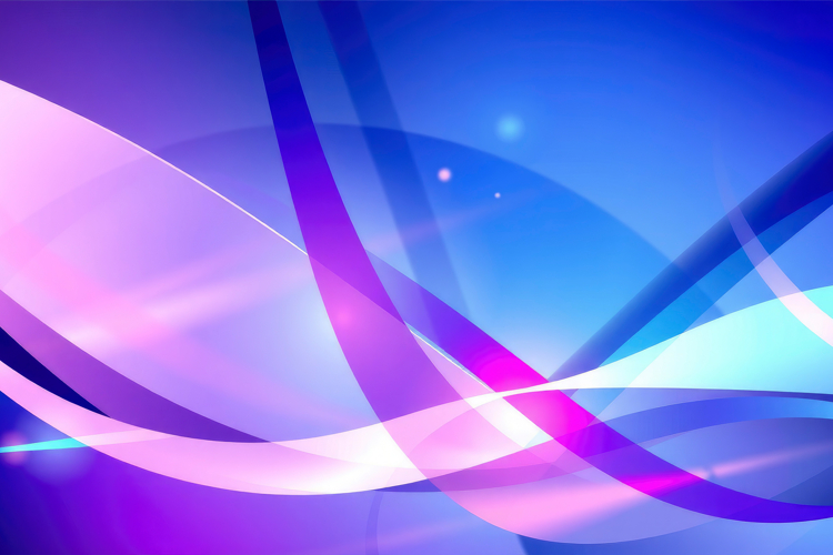 Blue Purple Abstract Light Waves Background