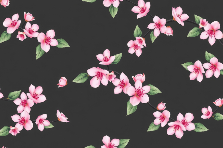 Pink Blossom Pattern Background