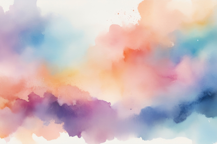 Soft Pastel Watercolor Abstract Art Background