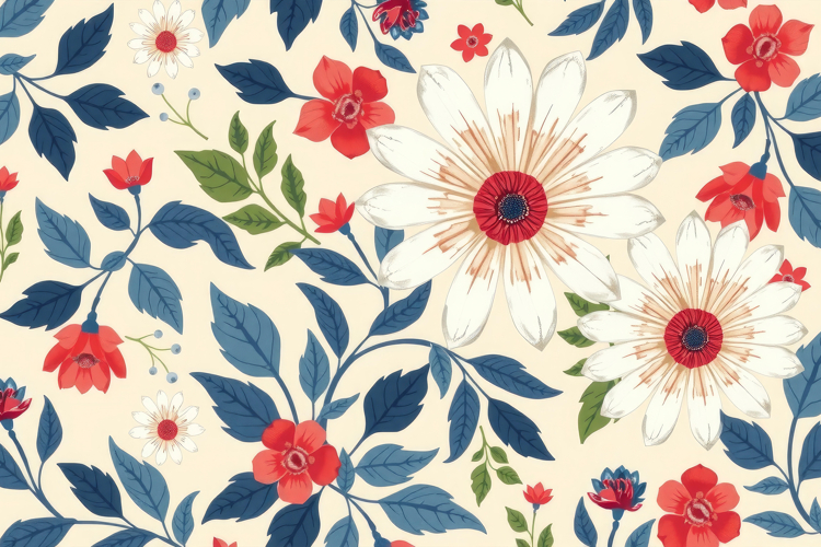 Red White Blue Background Image 5