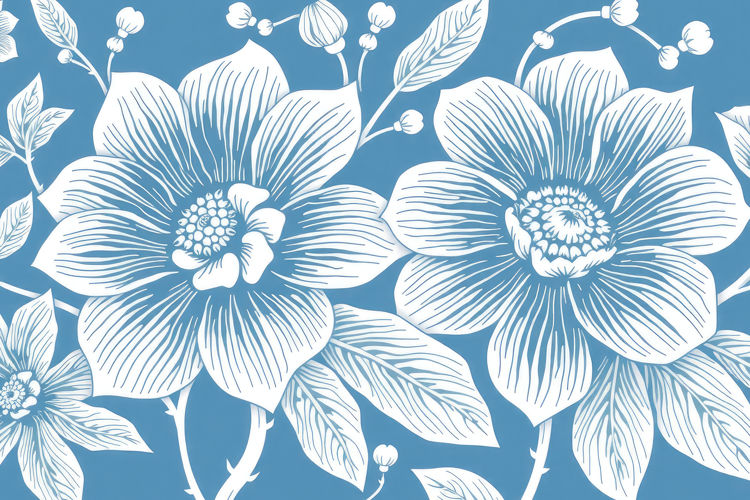 Blue Flowers Clipart