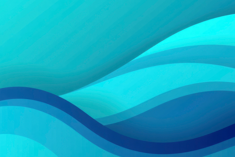 Blue Teal Wavy Pattern Background example image 1