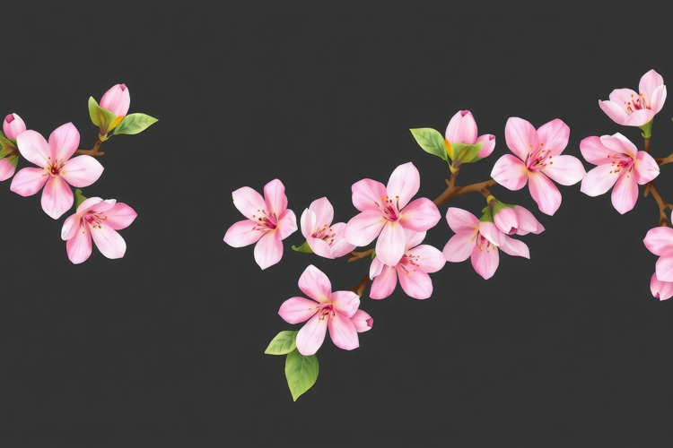 Pink Blossom Pattern Background