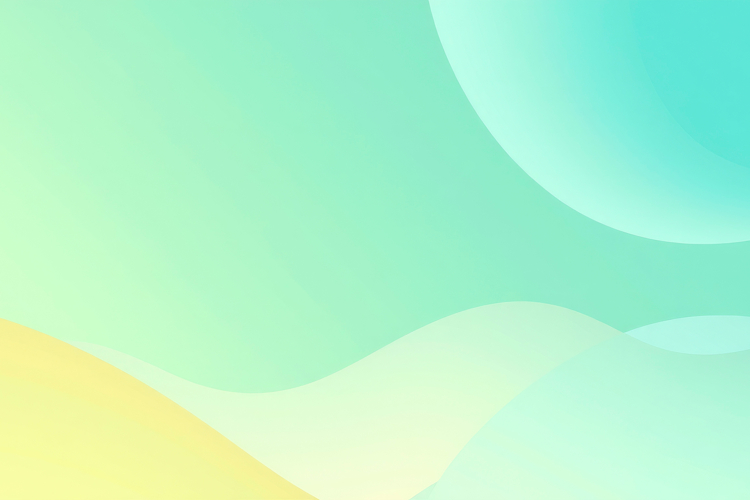 Gradient Aqua Yellow Wave Abstract Background