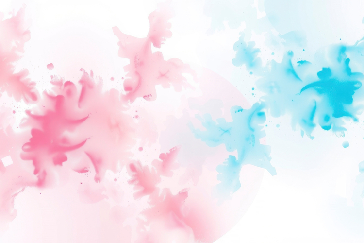 Pink Blue Ink Splatter Art Background