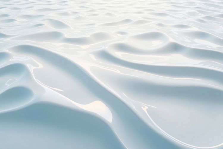 Blueish White Wavy Surface Background