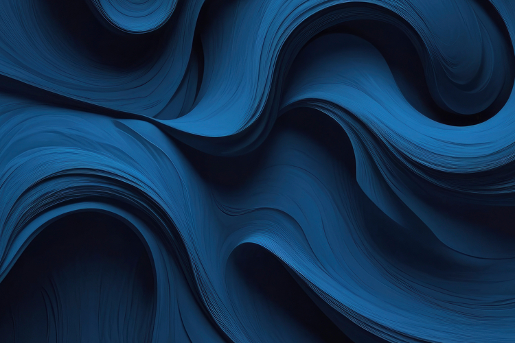 Dynamic Blue Curving Shapes Background