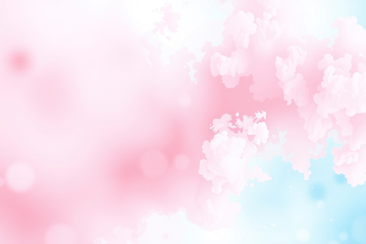 Pink Blue Cloudy Bokeh Abstract Background
