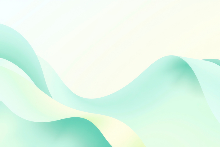 Gentle Green Aqua Waves Background