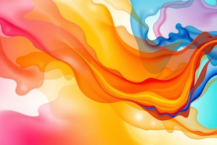 Colorful Waves Abstract Background