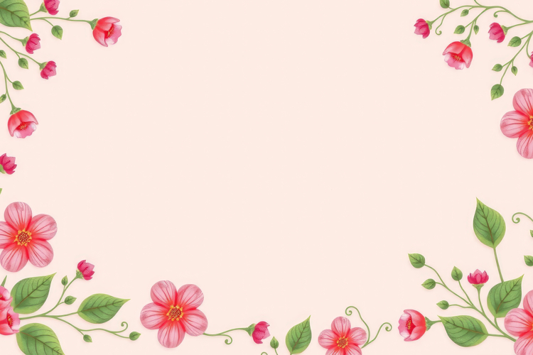 Flowers Border Clipart Image 24