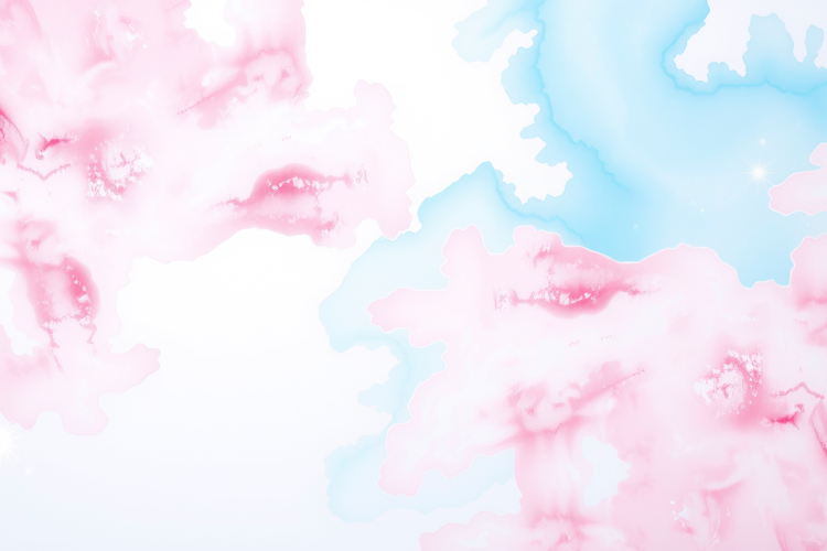 Pink Blue Soft Ink Wash Background