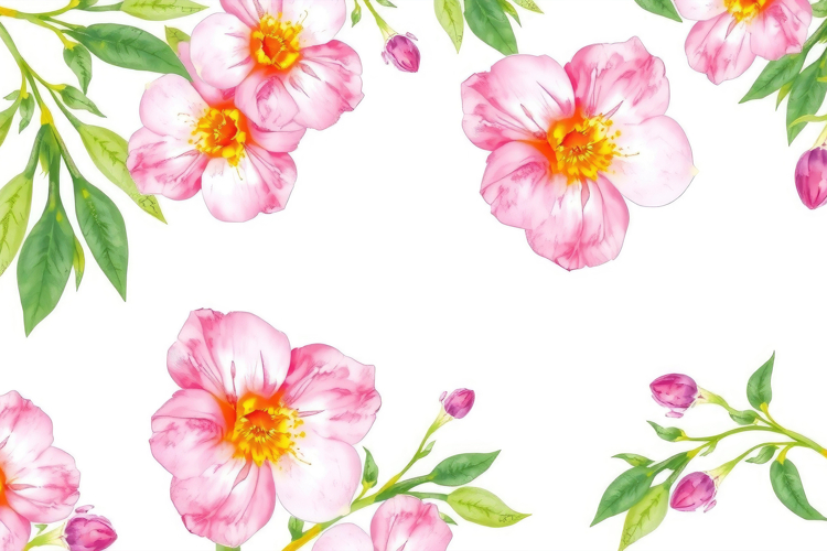 Pink flower clipart Image 2