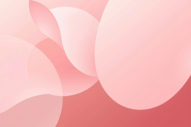 Soft Pink Curved Shapes Background