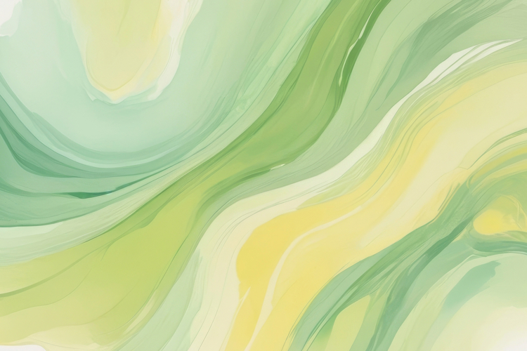 Green Yellow Abstract Swirl Background example image 1