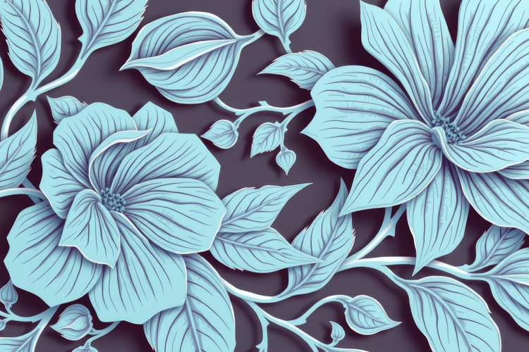 Blue Flowers Clipart Image 24