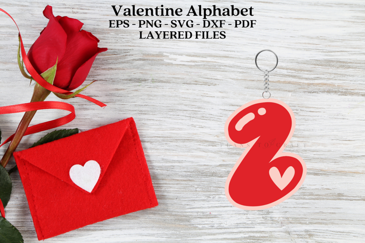 Valentine Alphabet Ornament Laser Cut SVG Files