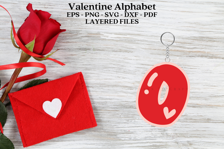 Valentine Alphabet Ornament Laser Cut SVG Files