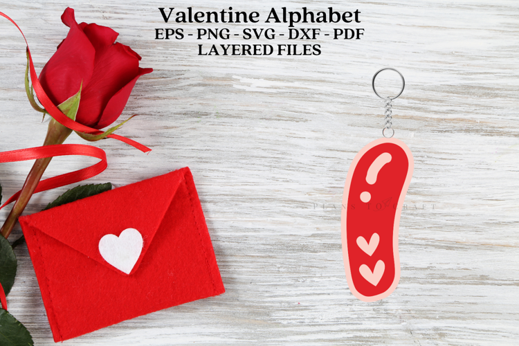 Valentine Alphabet Ornament Laser Cut SVG Files