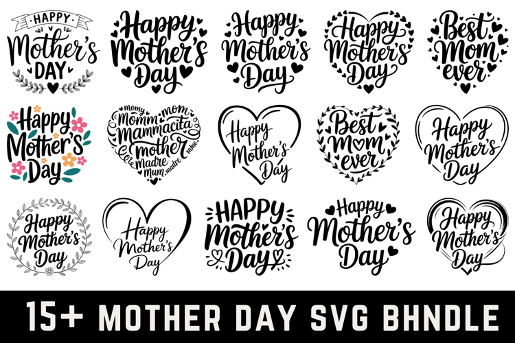 15 Mother Day Svg Bundle Svg Bundle |Mother Day SVG Cut file