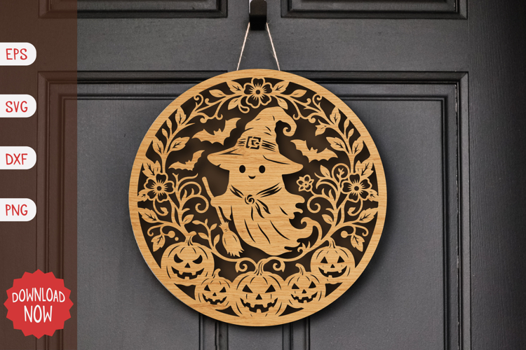 Premium Halloween Ghost Witch SVG