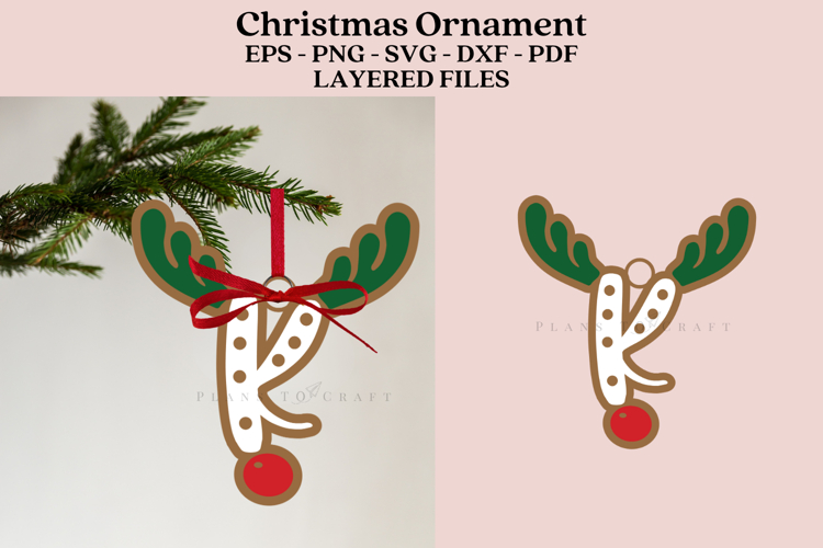 Christmas Alphabet Ornament Laser Cut SVG Files