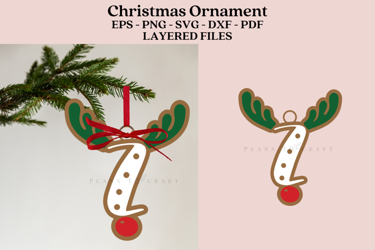 Christmas Alphabet Ornament Laser Cut SVG Files