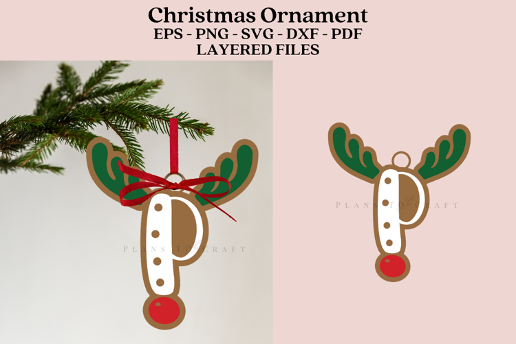 Christmas Alphabet Ornament Laser Cut SVG Files