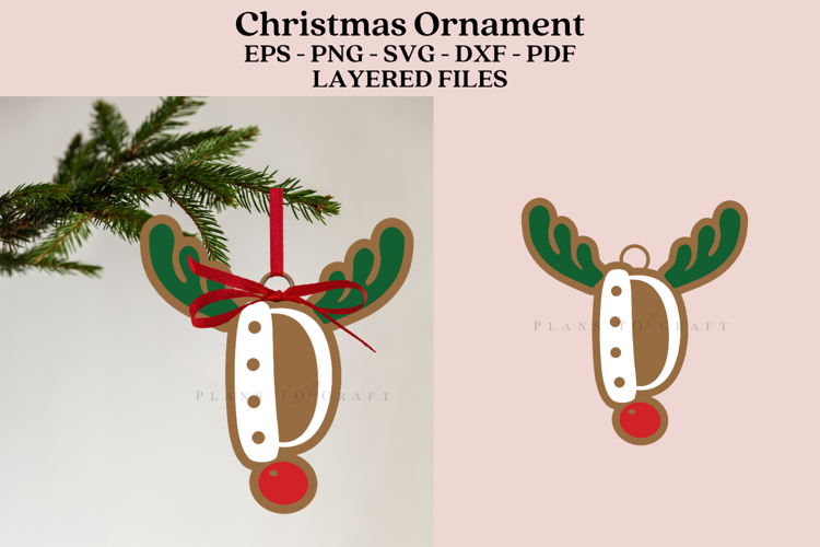 Christmas Alphabet Ornament Laser Cut SVG Files