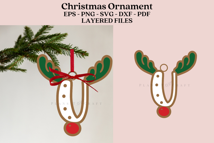 Christmas Alphabet Ornament Laser Cut SVG Files