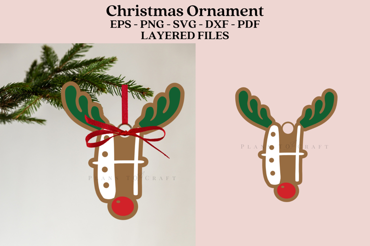 Christmas Alphabet Ornament Laser Cut SVG Files